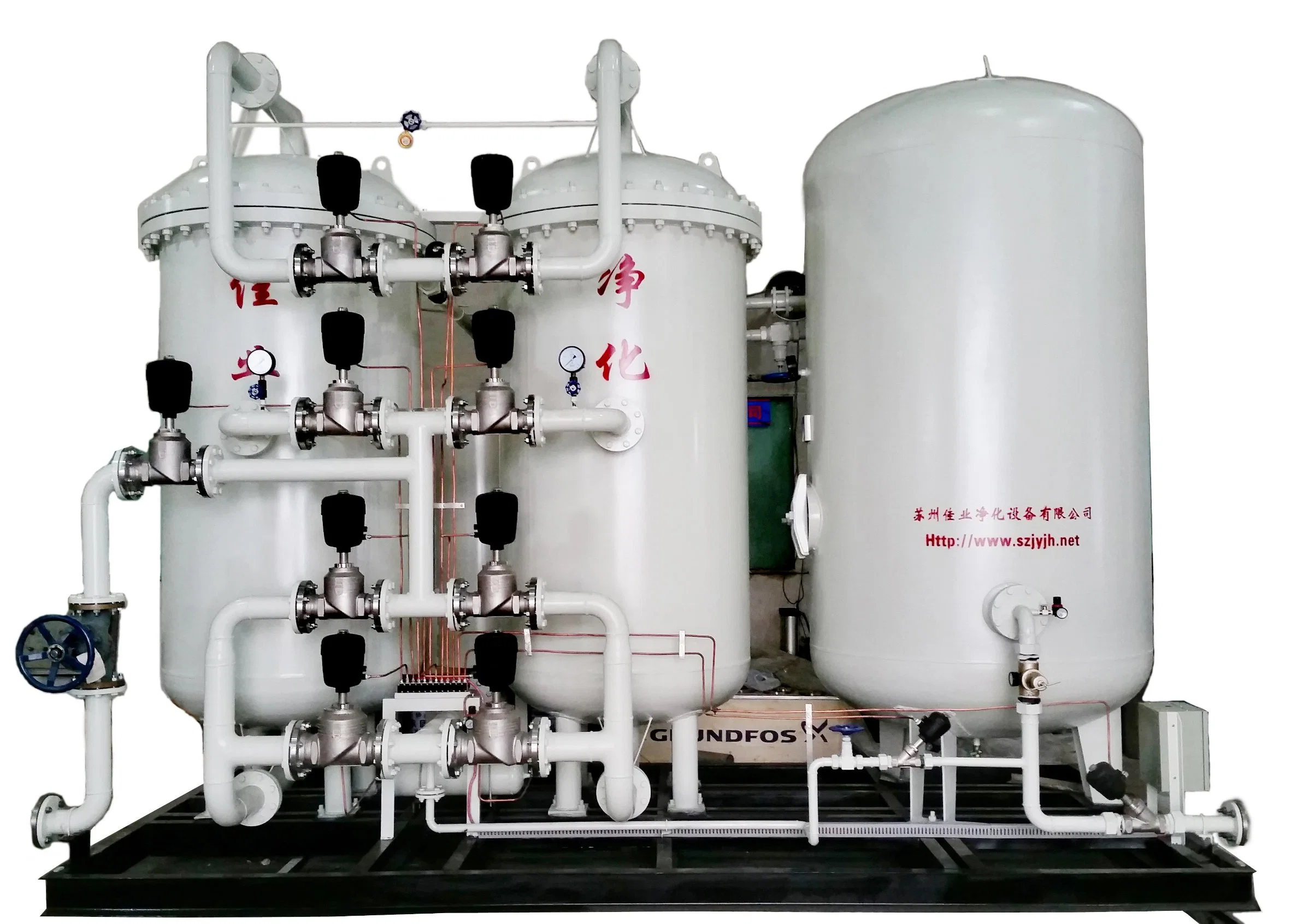 Generador de nitrógeno Jalier psa la pureza del gas nitrógeno 90%-99.999%