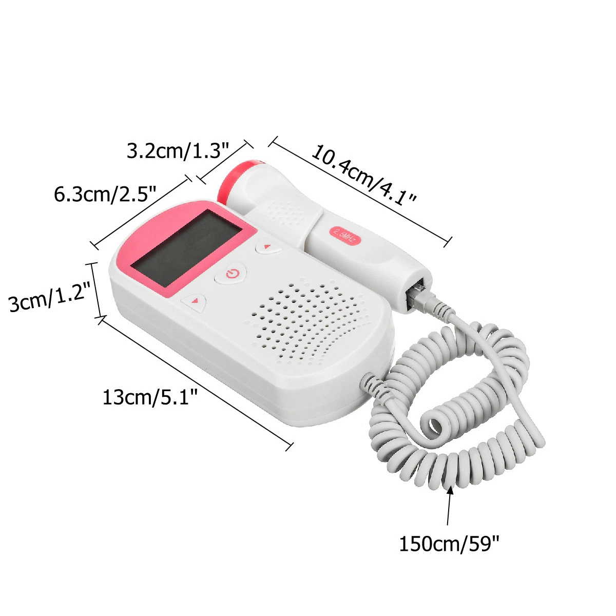 Hot Sale Fetal Doppler Fetus-Voice Meter Baby Sound Babyfun