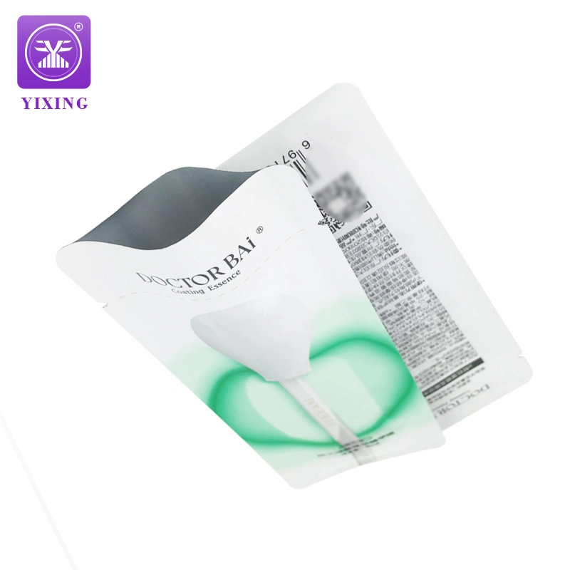 Special Shape Cosmetics Aluminum Foil Heat Seal Pouches Facial Mask Packing Bag