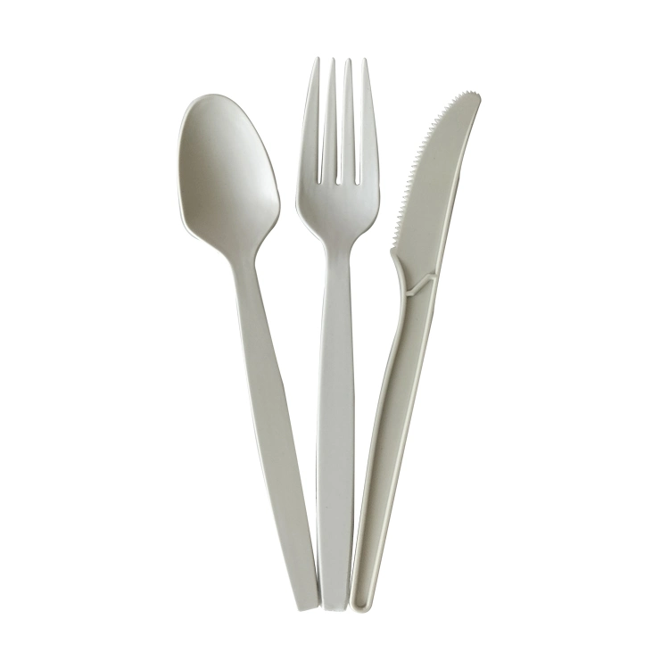 Hot Sale Tableware Sets Eco-Friendly PLA Dessert Durable Sturdy Knife Fork Spoon Cpla Plastic 100% Compostable Cutlery