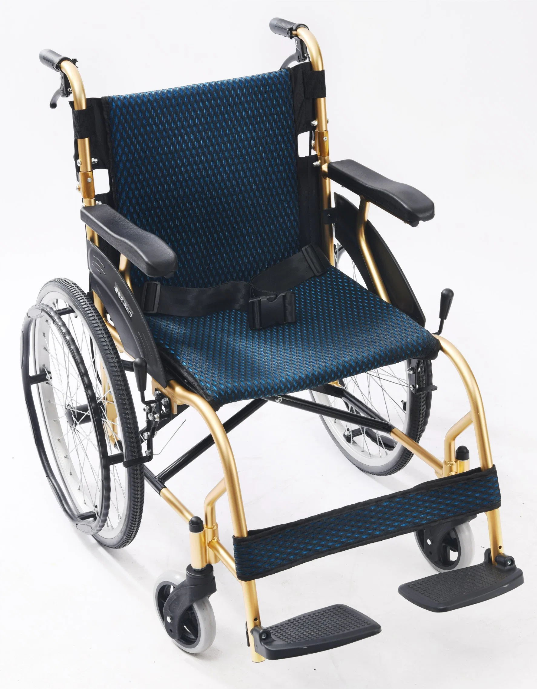 Customized Lightweight Hospital Aluminum Wheel Chair Wheelchair Manual Whhelchair with CE Factory Price