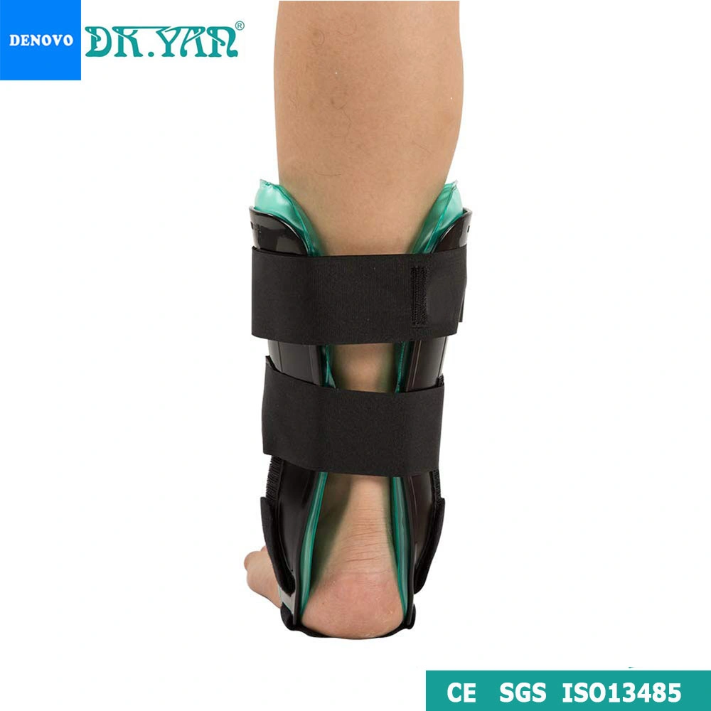 Adjustable Rigid Stirrup Ankle Splint with Air and Gel for Sprains