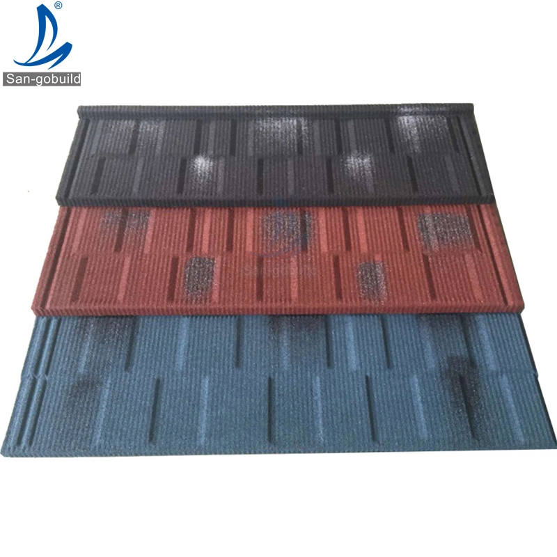 30 Years Lifetime Brown/Black/Red Board Roofing Stone Coated Metal Sheet Roofing Tile Shingle Roofing Tile