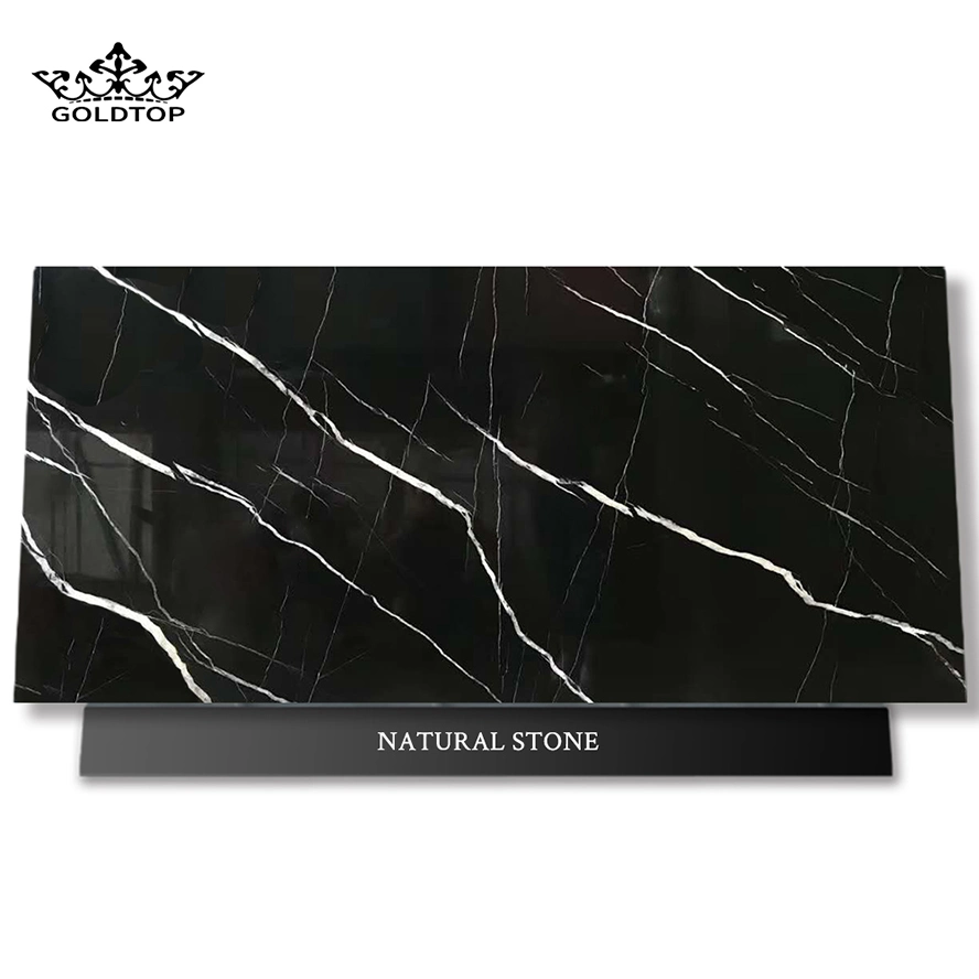 Black Marquina Floors Tiles Kitchen Countertops Worktop Table Tops Bathroom Vanity Wall Panels Natural Stone Slab Marble