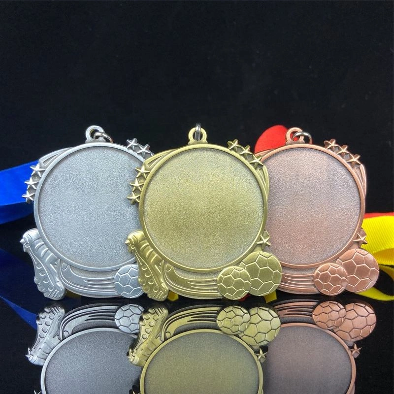 Fabricado na China Jianxin Atacado Custom Souvenir Futebol Campeonato Asiático GiftMedal de metal puro de cobre do Campeonato Asiático de Karate