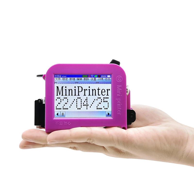 Mini Date Printer Code Printer HP Ink Cartridge Printing; Food/Pharmaceuticals