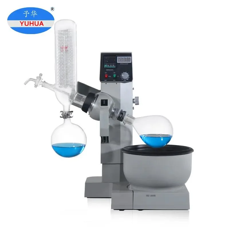 Yuhua Small Rotavapor 2L Hemp Oil Extraction Machine Ethanol Evaporating Vacuum Distillation Unit Rotary Evaporator