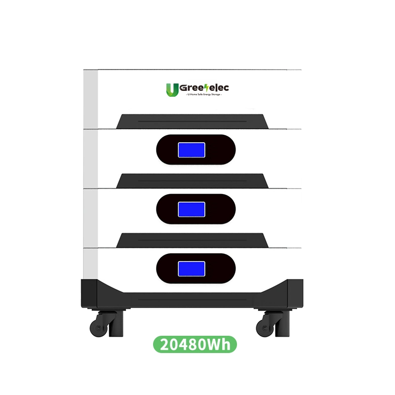 U-Greenelec Stacked Lithium Batteries 51.2V 48V 300ah 5kwh Household Energy Storage