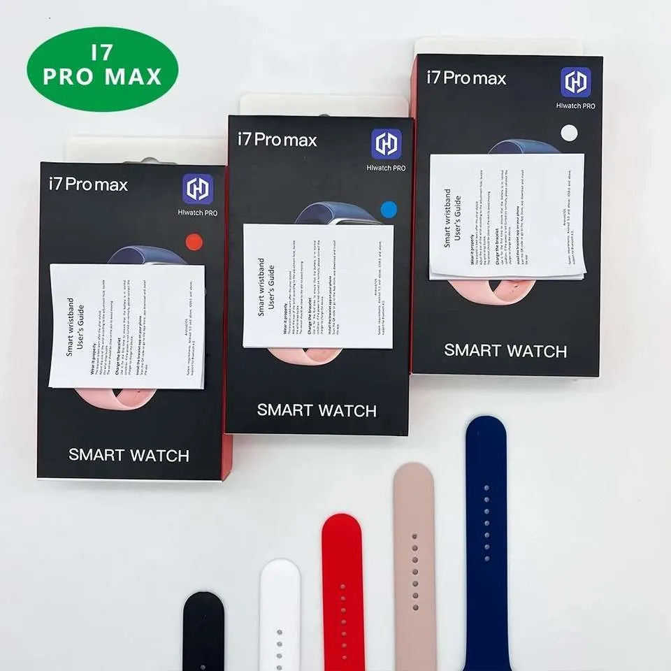 2023 i7 PRO Max Smartwatch Series 7 moins cher avec Bt Call Heart Rate Monitor Sport Fitness Smart Watch Pk T500+ IP68 étanche