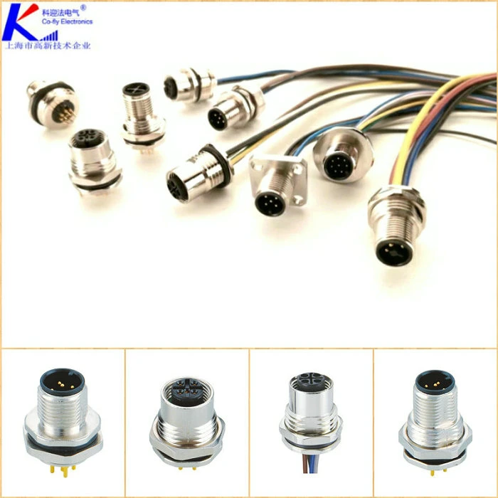 M12 Flange17-Pin Pg9 Plug with Cable