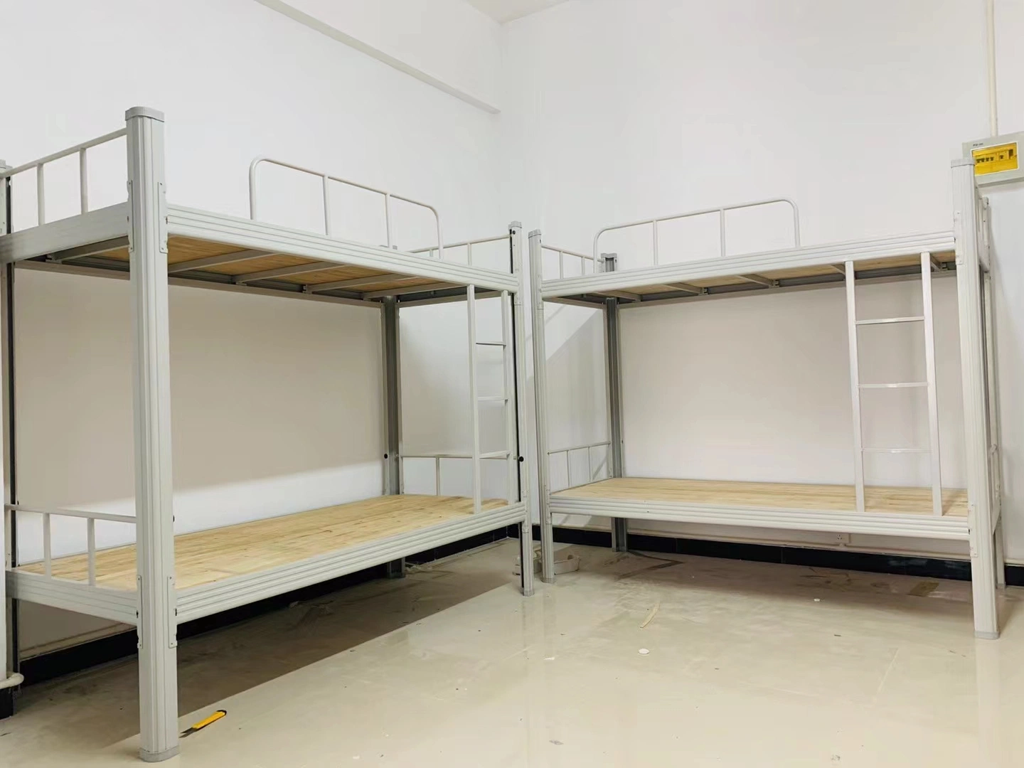 La escuela/Muebles de Dormitorio Dormitorio Cama doble de acero plegable de metal Marco litera