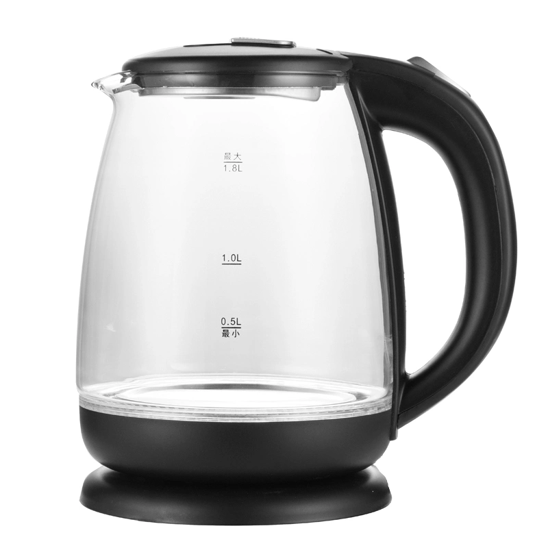 Hotel Commercial Household 1.8L Glass Kettles Wholesale/Supplier 220V Electric Glass Kettle with Scale