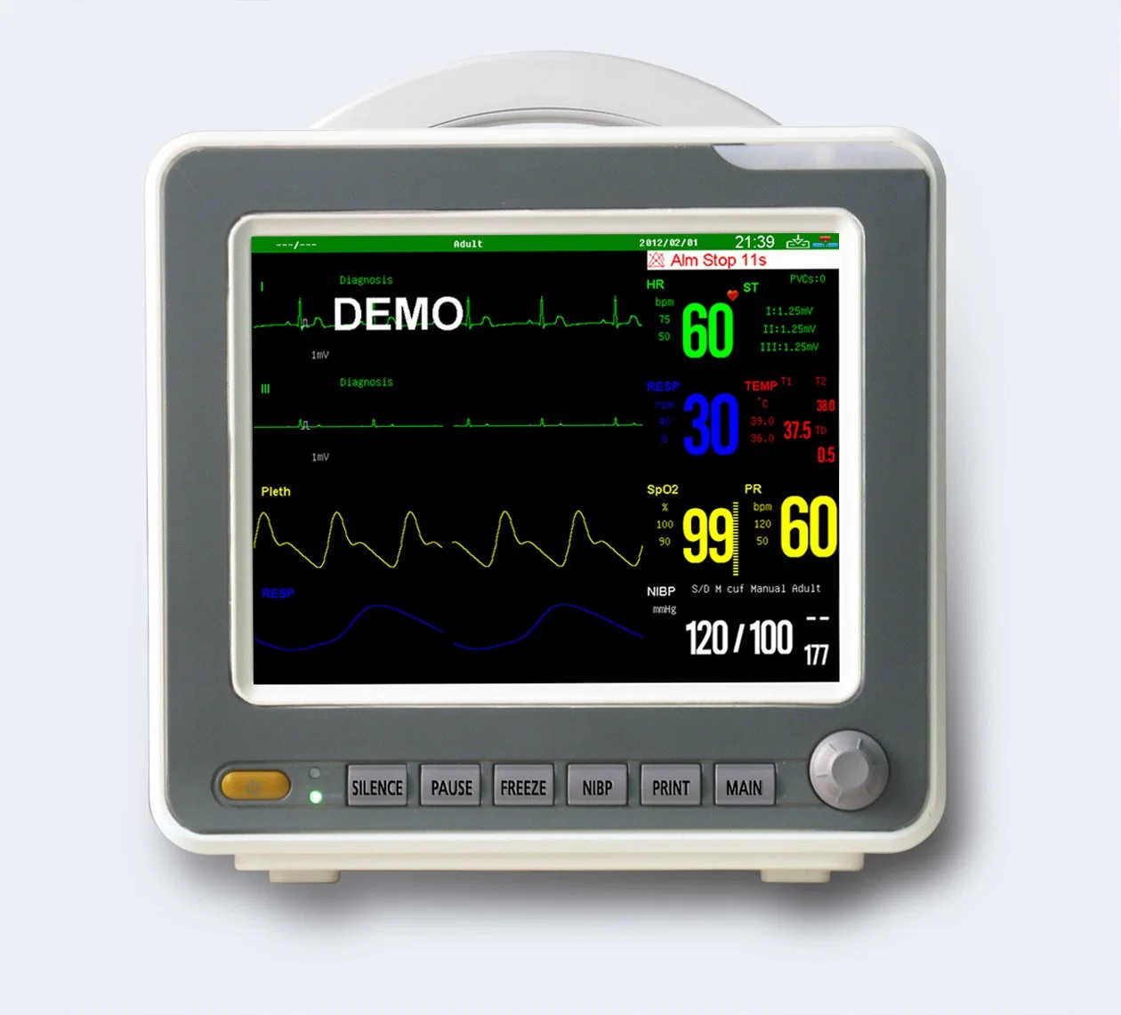 Sinnor Snp9000L+ 8.4inch Multi-Parameter Monitor de paciente neonato