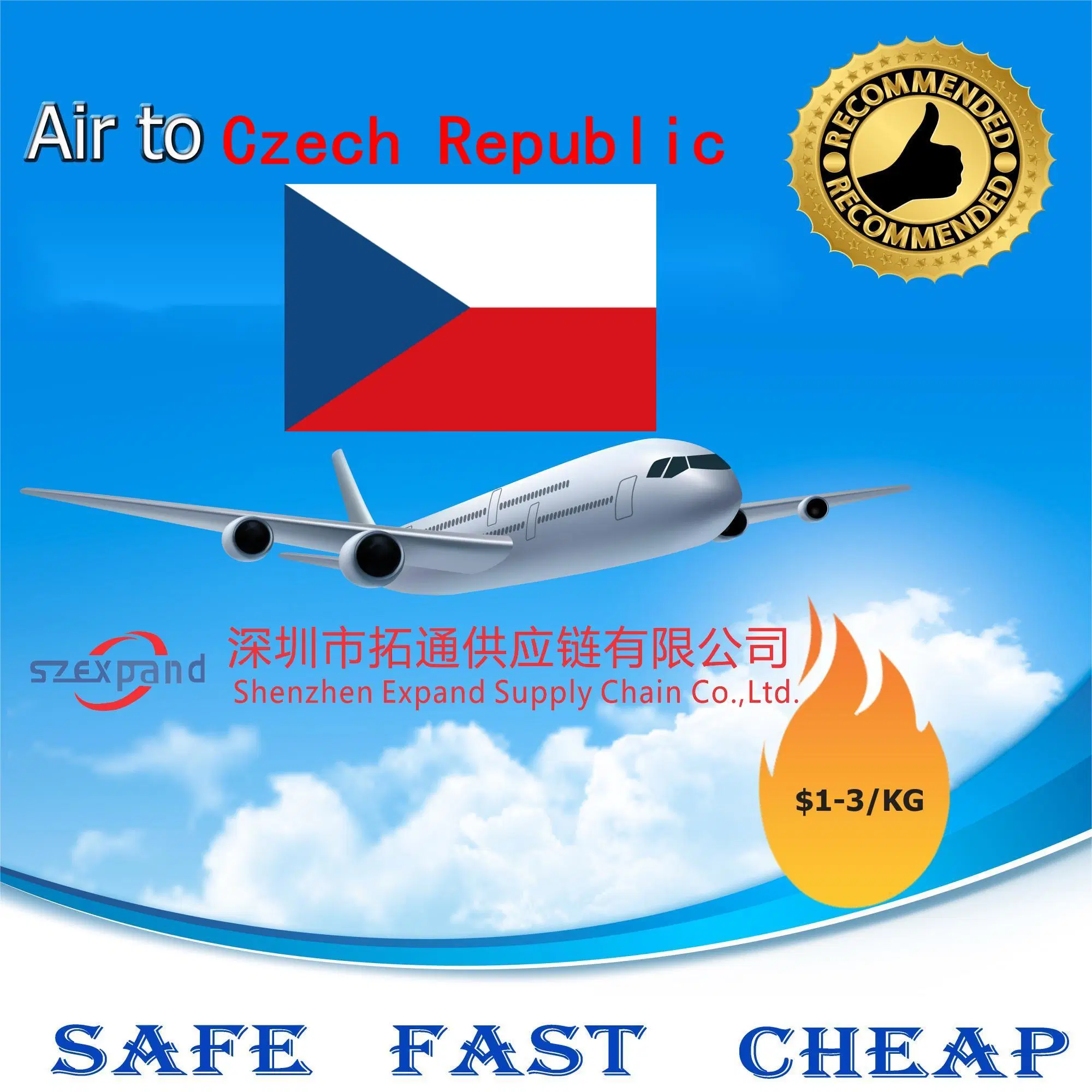 Alibaba Express, by Air/Sea/Railway/Truck Cargo/Freight/Shipping Container LCL Forwarder/Agent From China to Prague, Czech Republic Amazon/Fba DDP/DDU Logistics