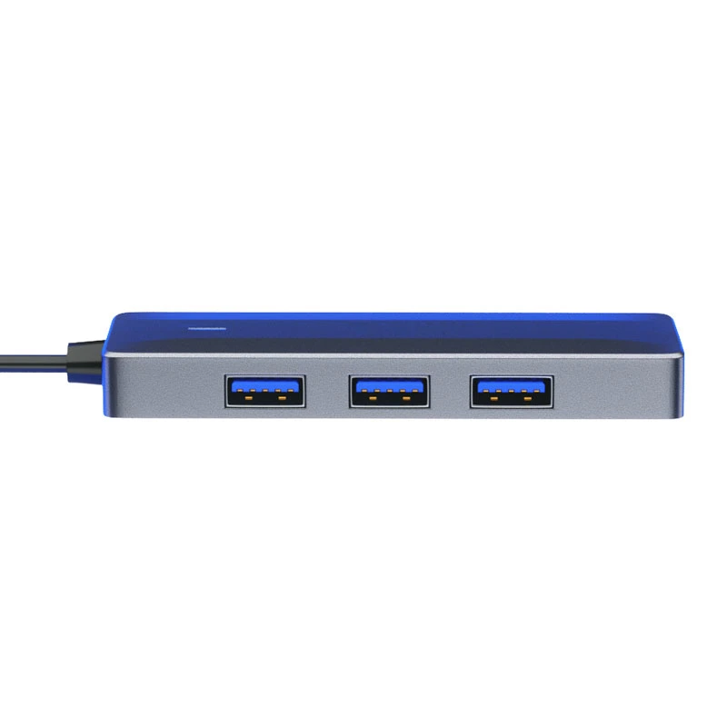 Adaptador USB 3.0 de alta velocidade Hub USB 3.0 de 4 portas para Todo o computador