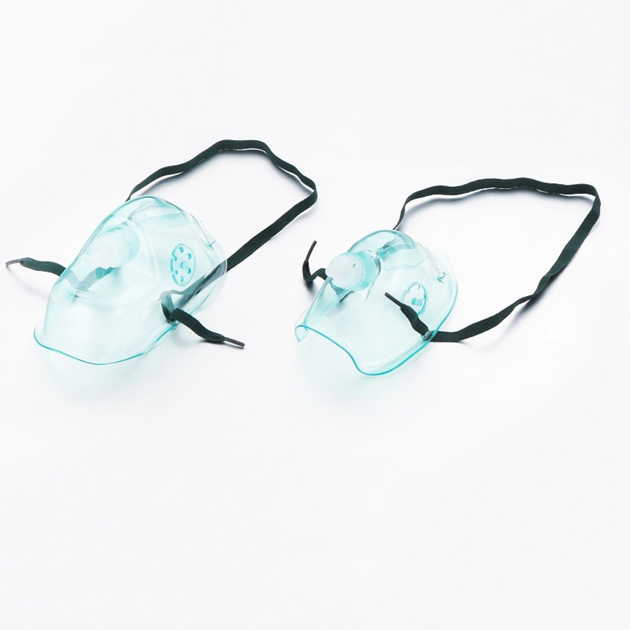 Medical Disposable of PVC Transparent Nasal Oxygen Mask with 200cm Tube