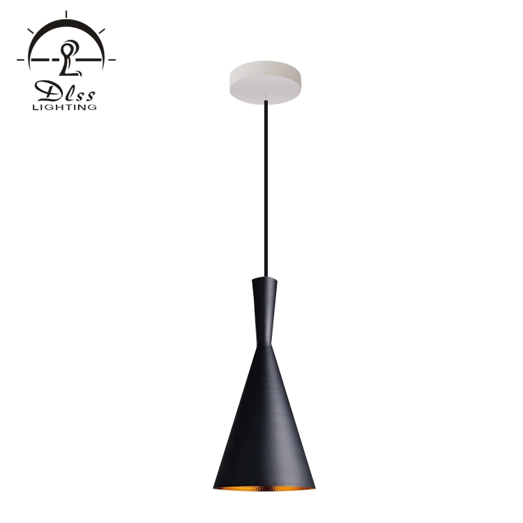 Décoration d'intérieur Lumière LED Chapeau melon noir de gentleman Chandelier en aluminium Éclairage suspendu