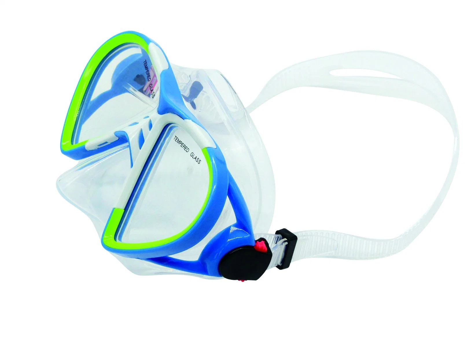 Adult Panoramic View Diving Mask Pure Comfortable Silicone Snorkeling, Freediving Mask Made From Clear Tempered Glass