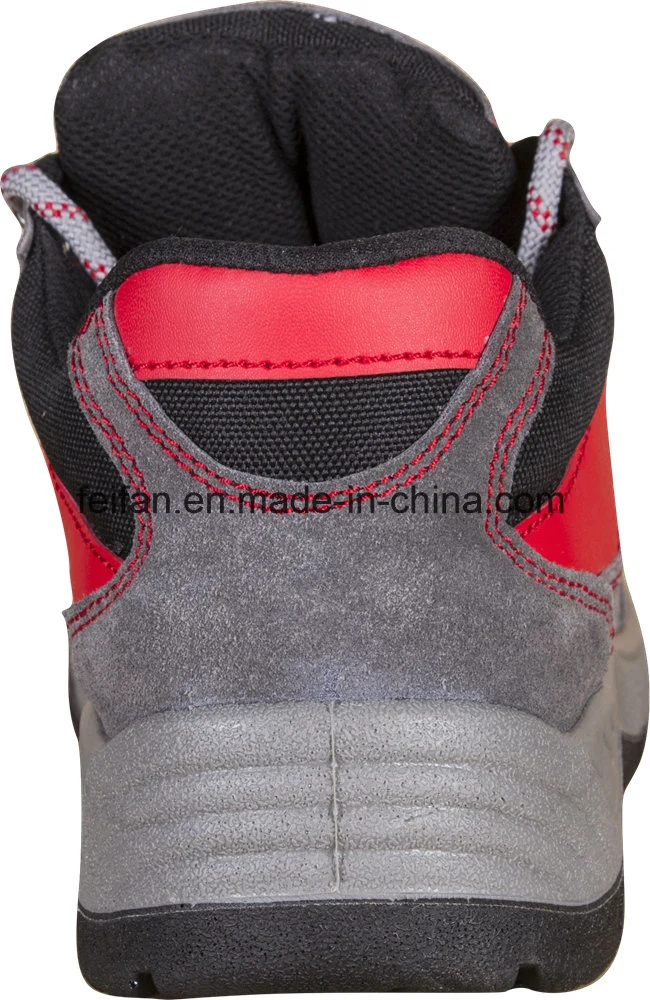 Casual Safety Shoe with Suede Leather and Mesh Cloth