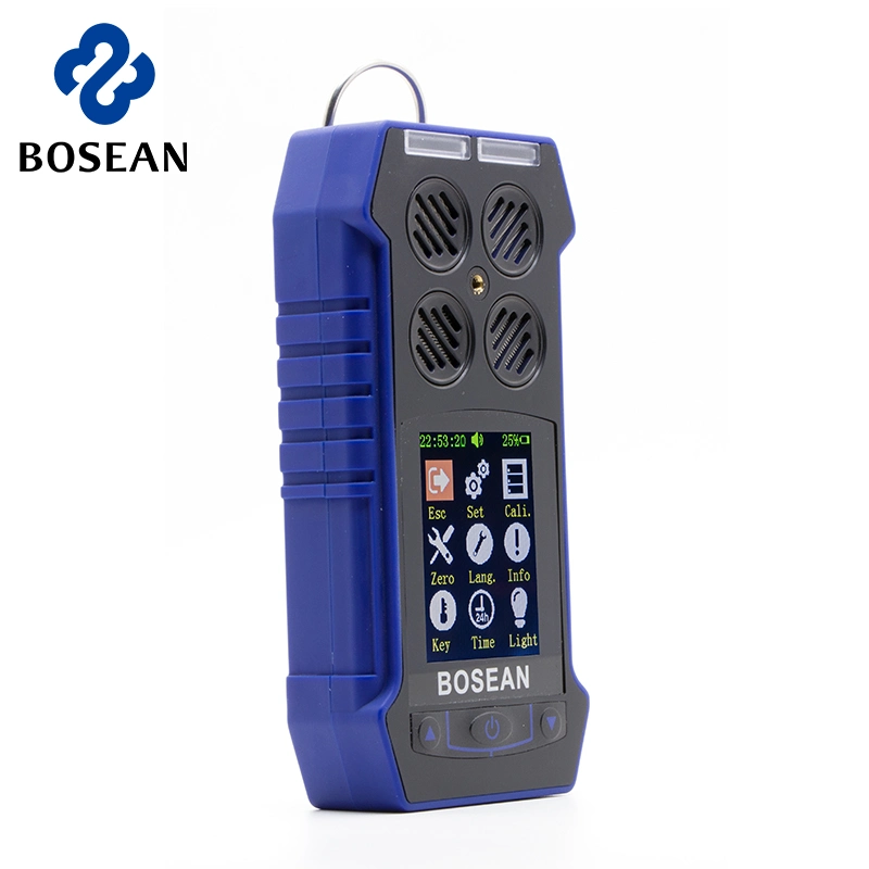 Portable Multi Gas Detector Lel Co O2 H2s 4 Gas Detector