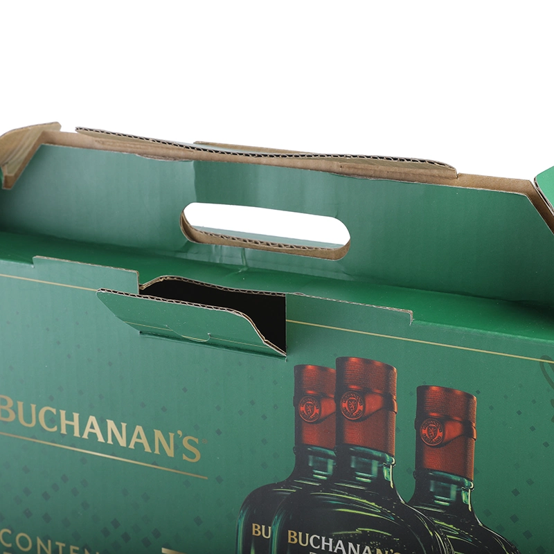 6 حزم البيرة تغليف مخصص النبيذ / Beer Packing صندوق شحن الورق