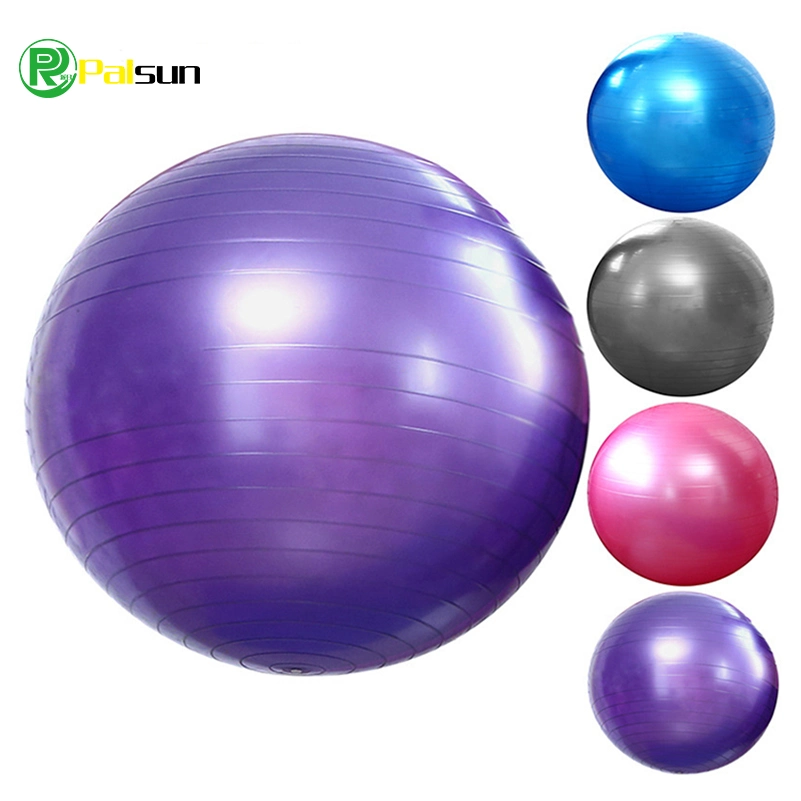 Bola de exercício ecológica personalizada a cores Anti Burst PVC Yoga Ball Para Casa