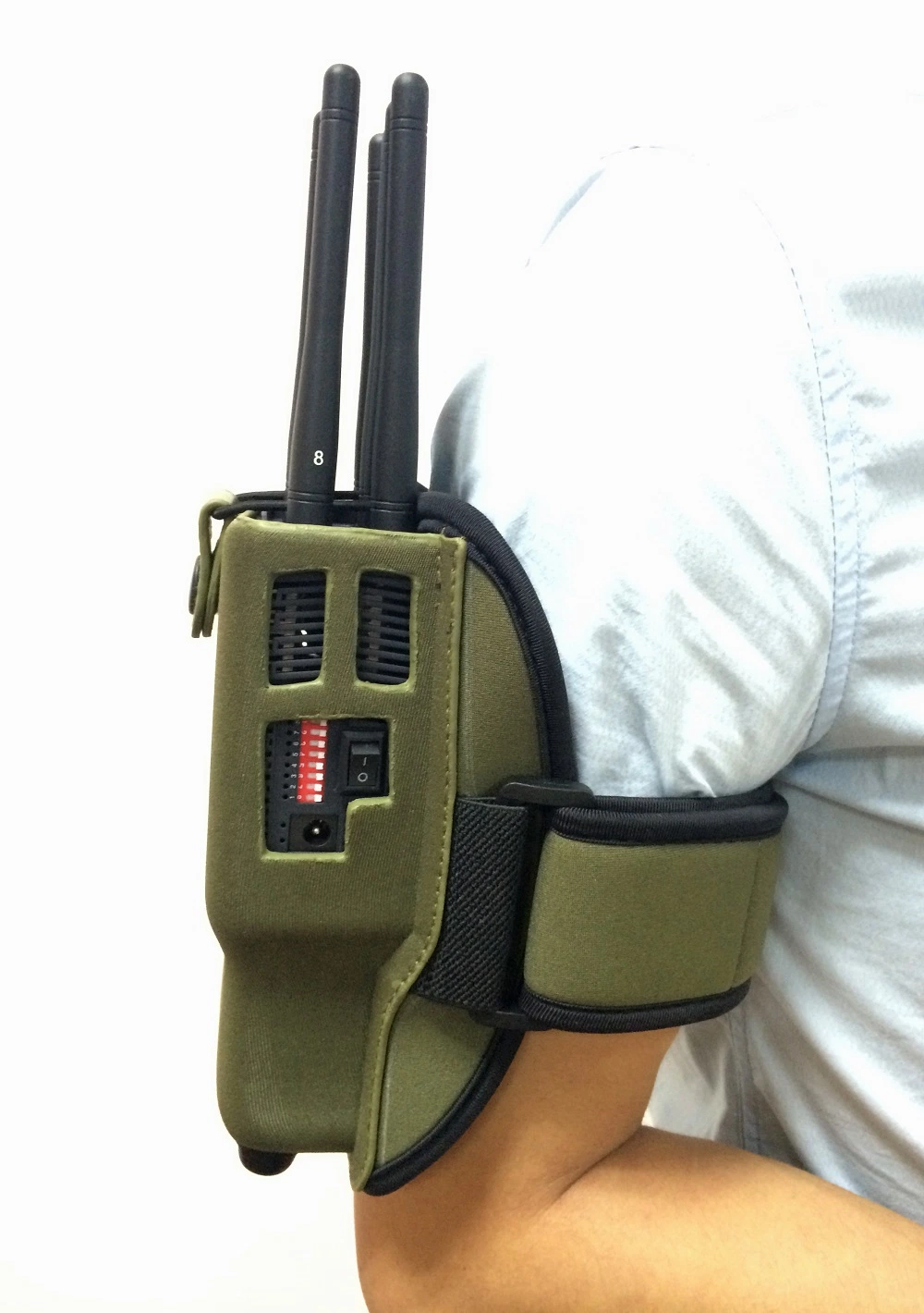 Powerful 6 Antennas Handheld Selectable WiFi Jammer 3G/4G Mobile Phone Jammer with Carry Case