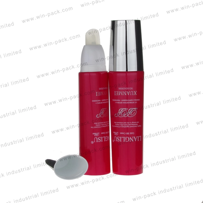 Custom Made Clear Plastic Tube Packaging with Screw Lid for Cosmetic