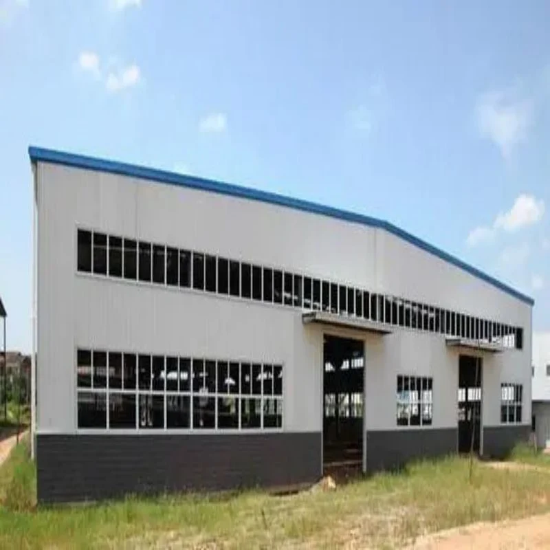 Light Metal Building Construction Gable Frame Prefabricated Industrial Steel Structure Low Cost Warehouse Factory Design