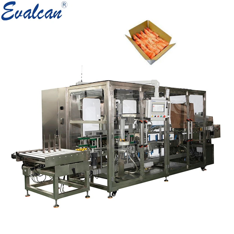 High Speed Pouch Carton Packing Machine for Plastic Bag Carton Box