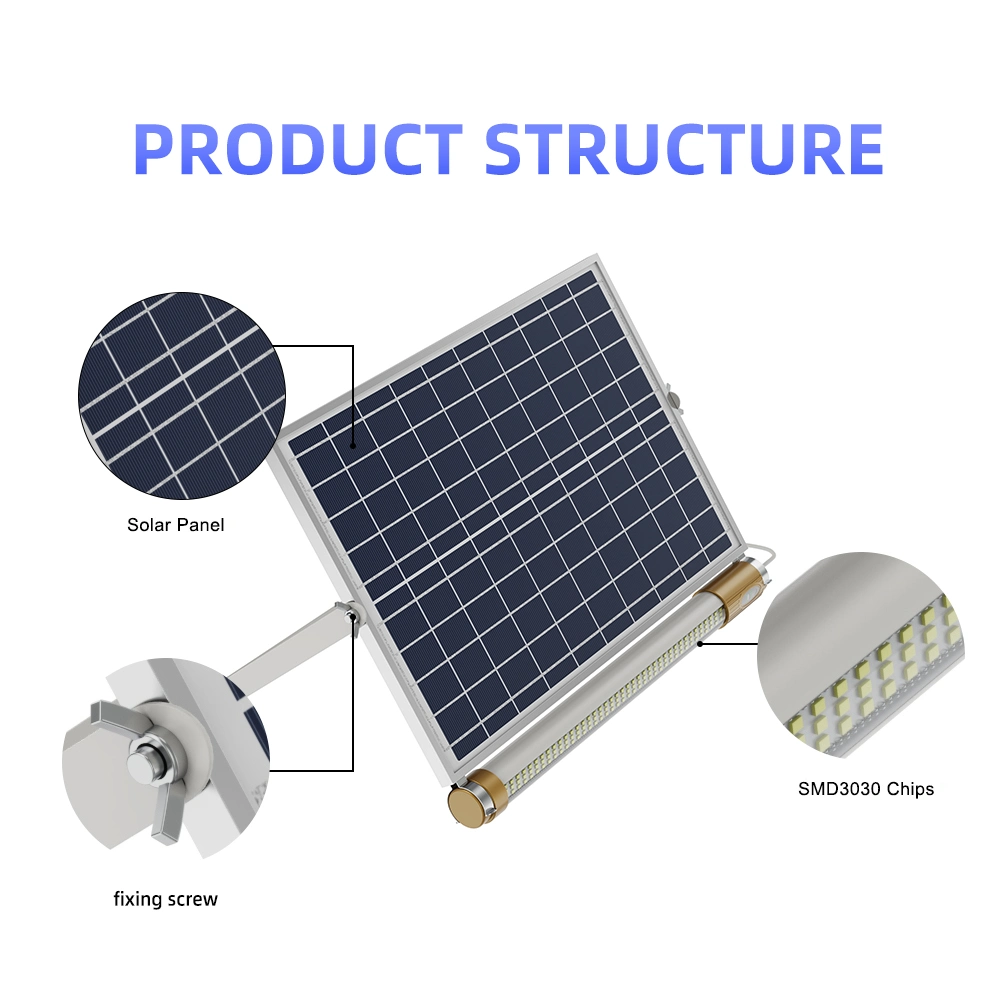 Yaye 2023 Hottest Sell 60W/100W/200W/300W Outdoor Waterproof IP65 Solar LED Tube with 1000PCS Stock/2-3years Warranty/Factory/Manufacturer/Supplier/ Distributor