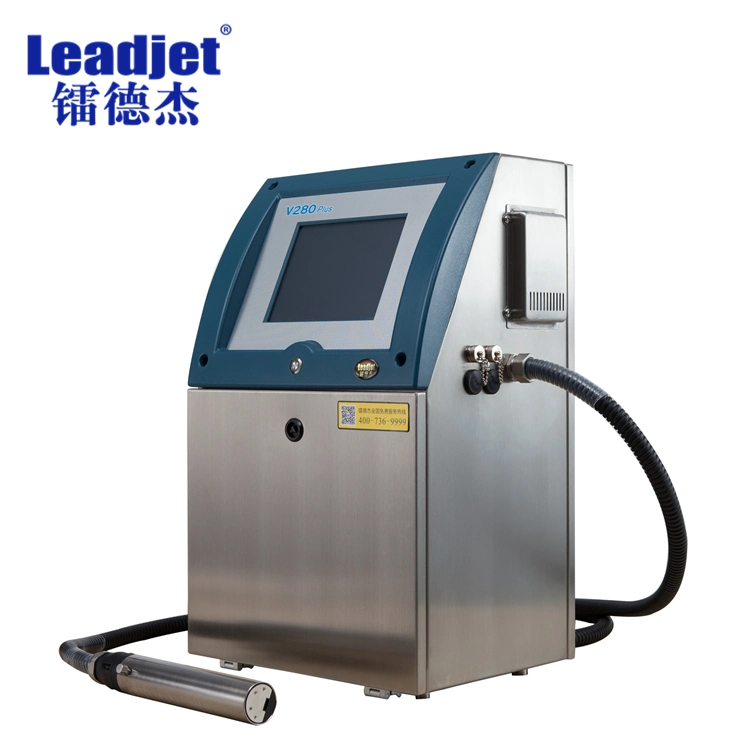 V280plus Inkjet Coding Machine for Food and Beverage and Chemical Product Expiry Date Batch &amp; Lot Number Printer