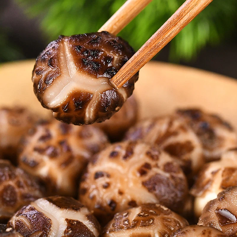 Dried Black-White Grain Tea Flower Shiitake Mushroom