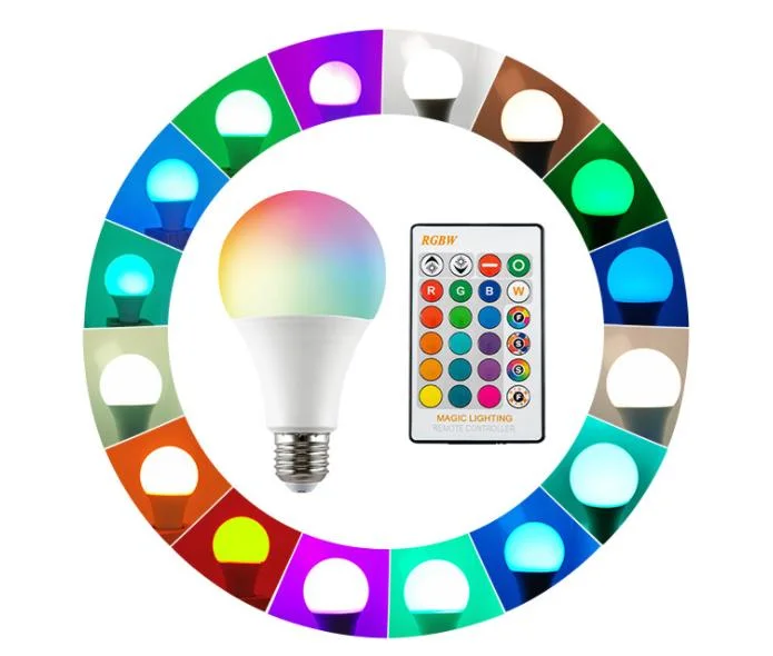 15W RGBW Spotlight IR Remote Control E27 16 Color Changing RGB Magic Light Lamp LED Bulb