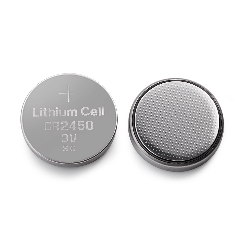 Factory Directly 3V Cr2450 550mAh Lithium Button Cell