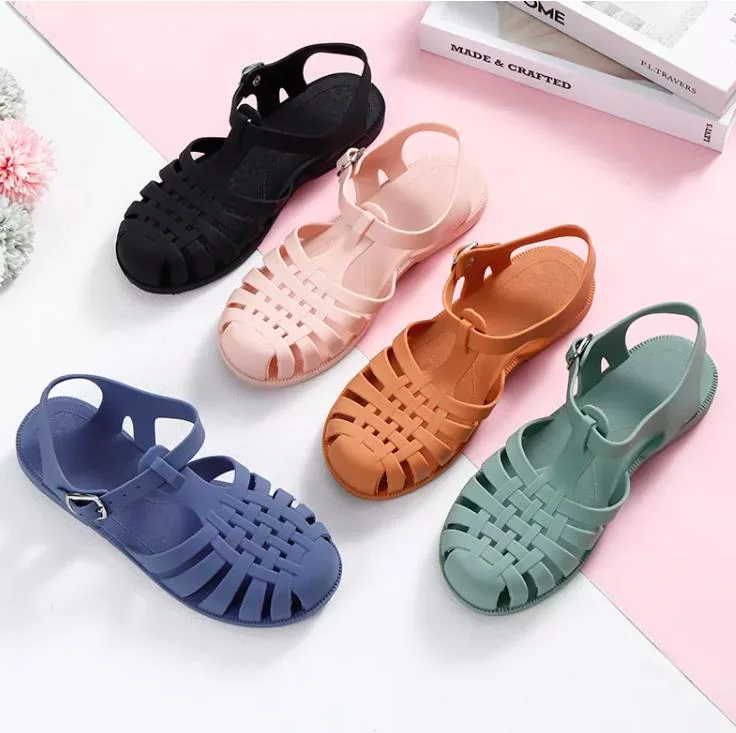 Women Summer Sandal Ladies Soft PVC Roma Beach Flat Shoes