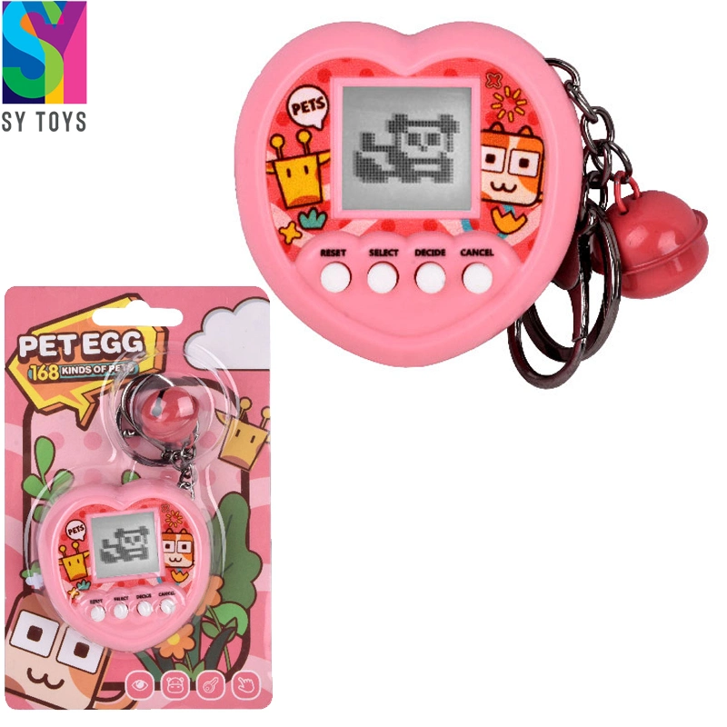 Sy Retro Handheld Electronic Pets Game Virtual 168 Animals in One Classic Tamagotchi Keychain Toys