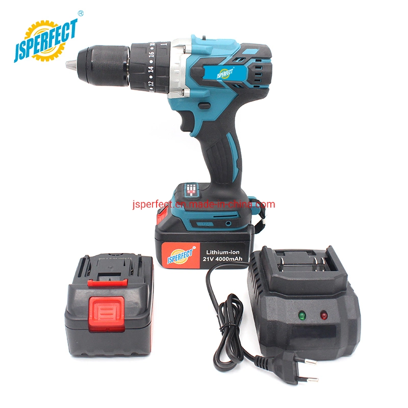 Jsperfect OEM Factory Price Switch Impact Drilling Machine Heavy Duty Cordless Drill