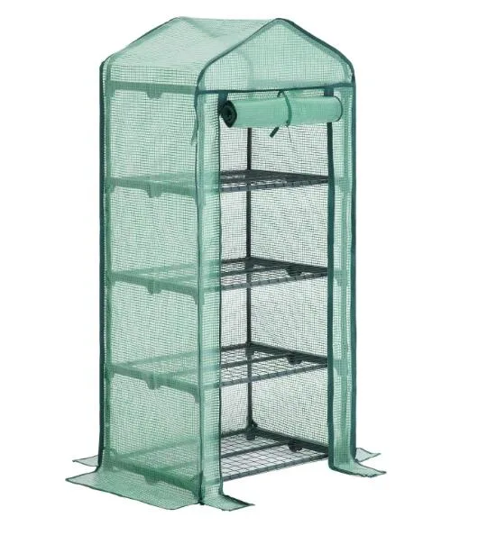 4 Tier Polythene Cover Garden Greenhouse