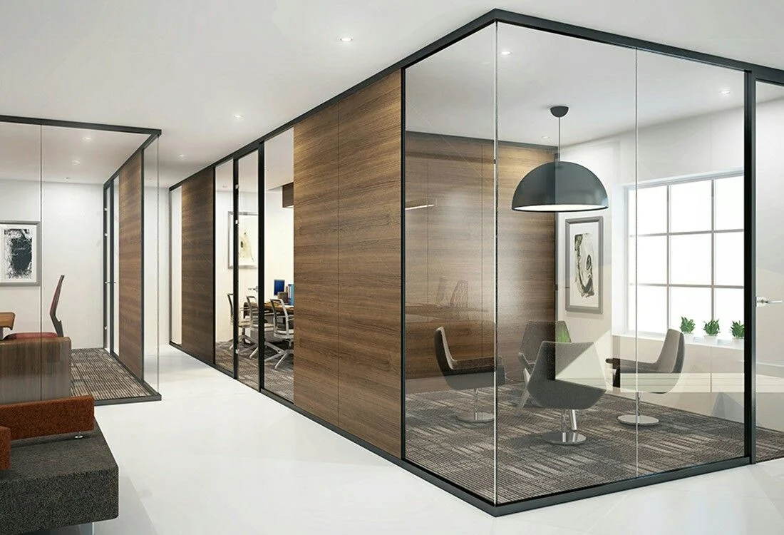 Modern Design Operable Office Pod Movbale Frameless Glass Partition Walls