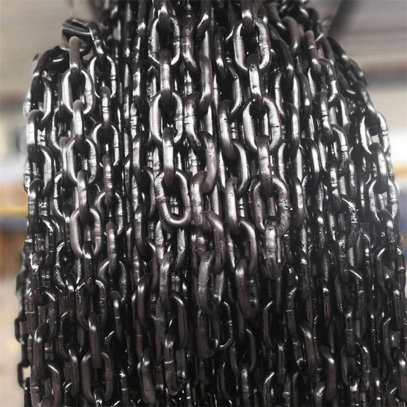 Marine Offshore Black Paint Studless and Stud Link Anchor Chain