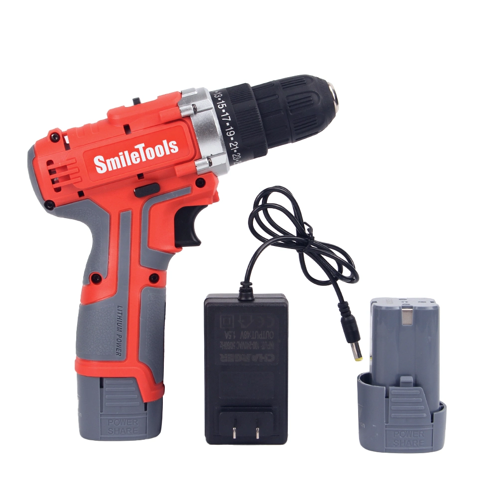 18V Heavy Duty Cordless Electric Drill Dual Speed Variable Speed Control Wireless Rechargeable Hand Electric Drill