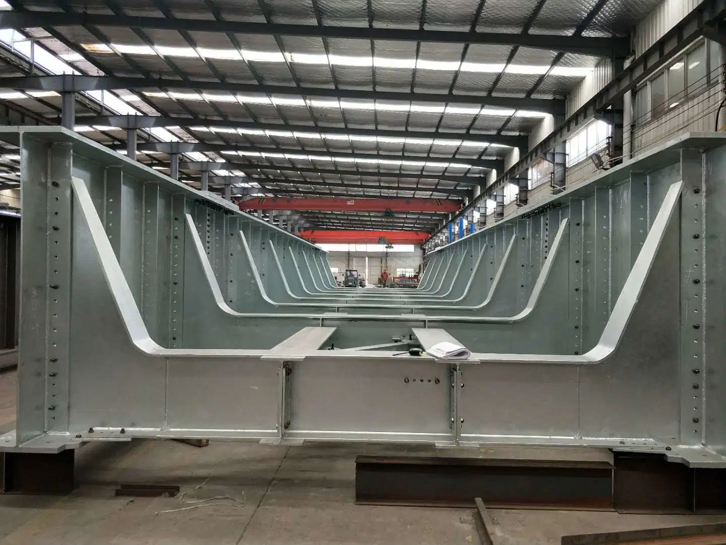 Steel Structure Prefab Truss Road Bridge/Railway Bridge