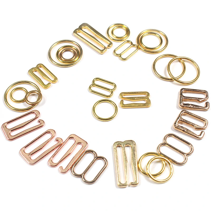 Bra Accessories Alloy Bra Ring and Adjuster Metal Adjuster and Hook