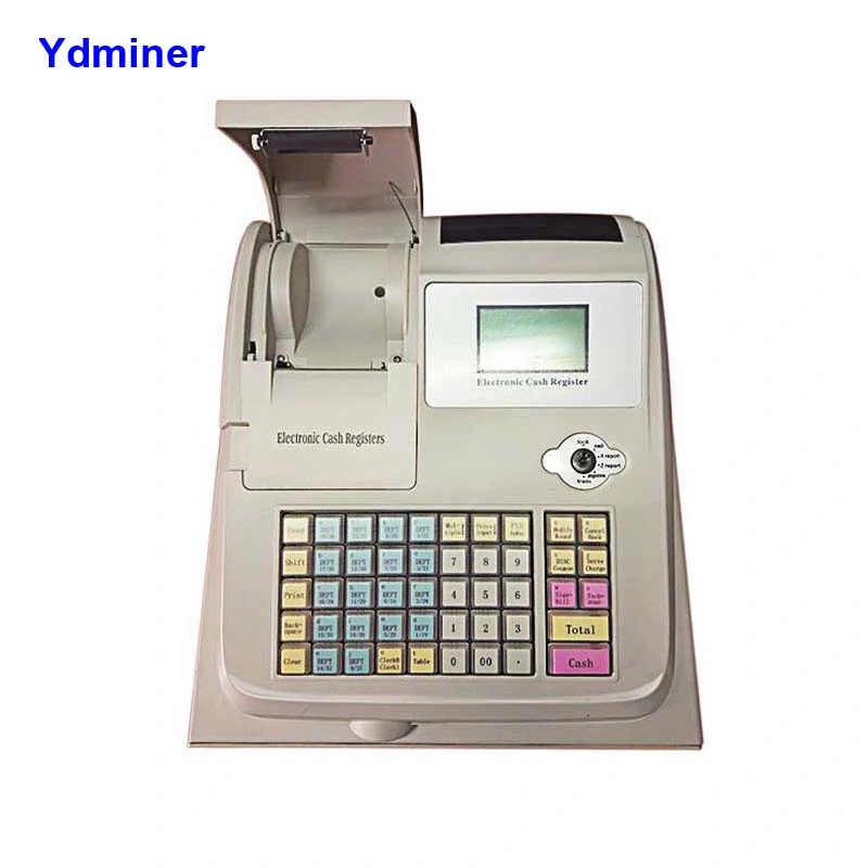 A granel Stock Cheap Electronic Cash Register máquina con 57mm térmico Impresora