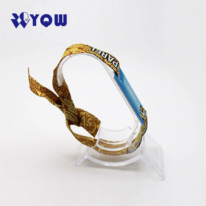 New Innovation Customized 13.56MHz PVC Card Woven RFID Wristband NFC Bracelet