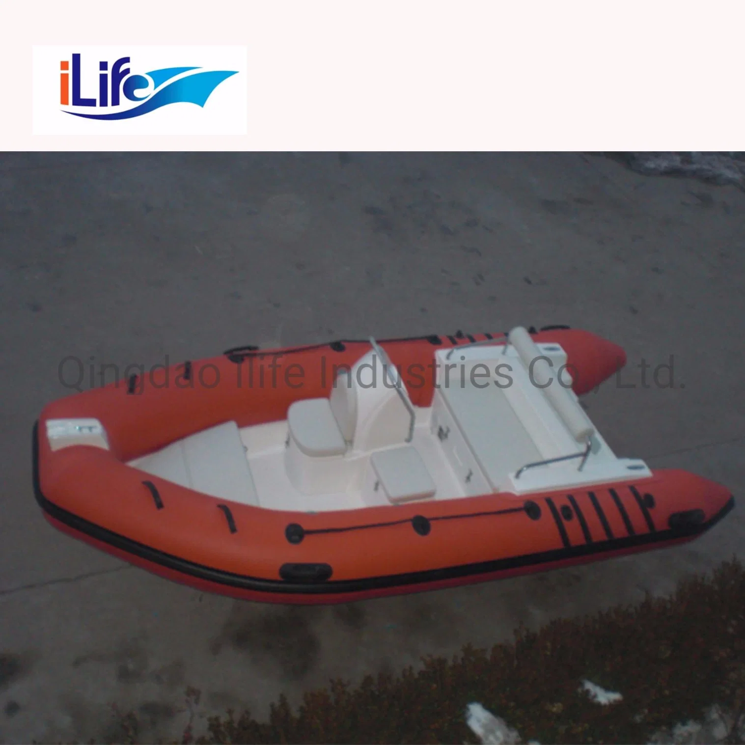 Ilife (CE) 430cm 8 Persons Fishing Rigid Inflatable Boat