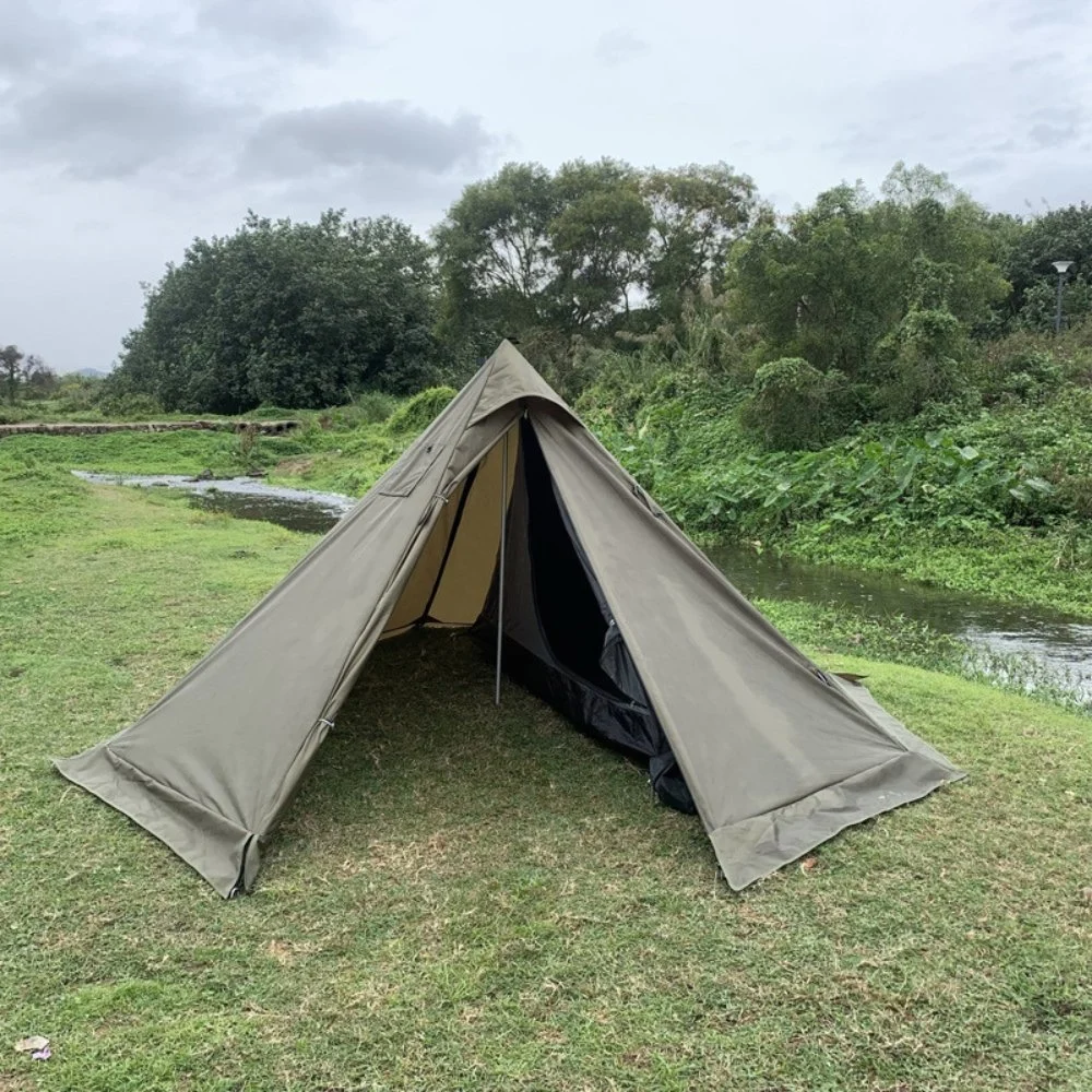 Hauteur réglable de tente de cuisinière Ultra Tipi chaud hiver Camping chasse Équipement Ci24756