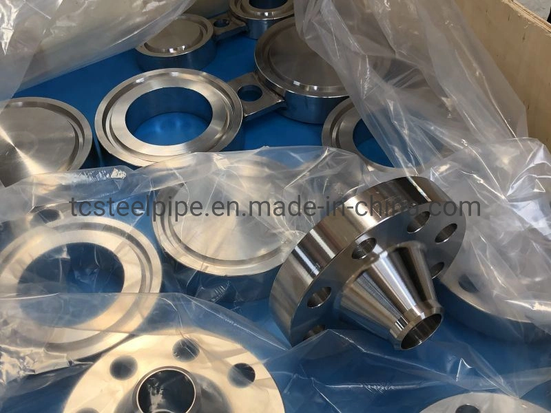 ASME B16.47 TP304/TP316/Acero Inoxidable acero al carbono Plate-Type brida soldadura plana