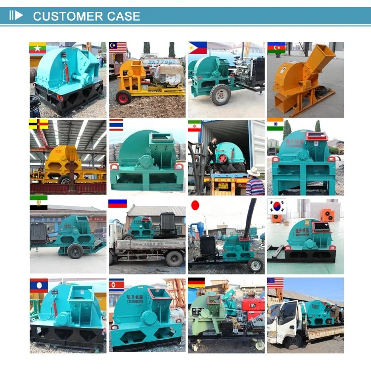 Hot Sale Diesel/Electric Double Inlet Small Wood and Leafs Crusher